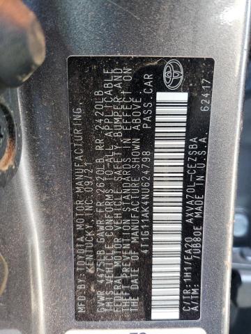 4T1G11AK4NU624798 - 2022 TOYOTA CAMRY SE Boz foto 13