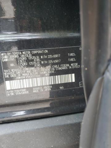 JTMH1RFV5KD031666 - 2019 TOYOTA RAV4 LE Սև լուսանկար 12