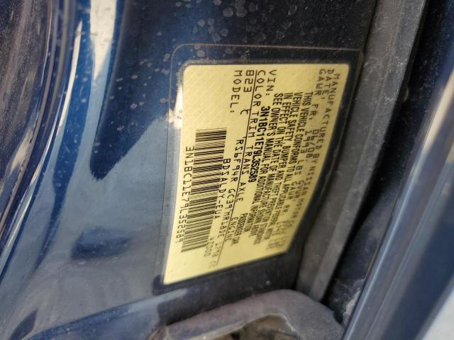 3N1BC11E79L352589 - 2009 NISSAN VERSA S BLUE photo 13