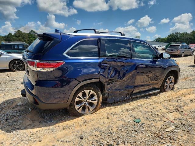 5TDKKRFH4FS063497 - 2015 TOYOTA HIGHLANDER XLE BLUE photo 3