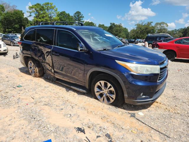 5TDKKRFH4FS063497 - 2015 TOYOTA HIGHLANDER XLE BLUE photo 4