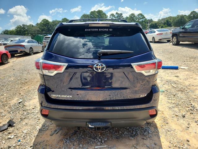 5TDKKRFH4FS063497 - 2015 TOYOTA HIGHLANDER XLE BLUE photo 6