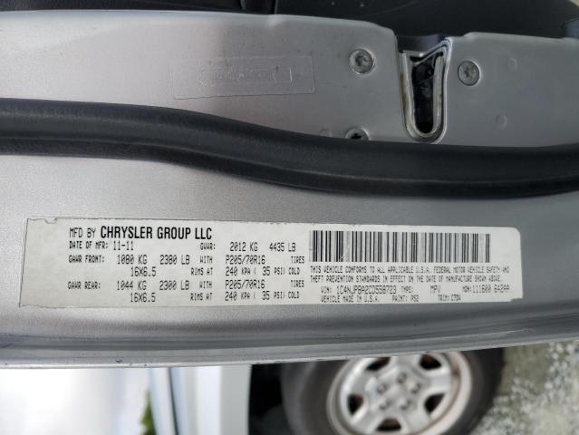 1C4NJPBA2CD558723 - 2012 JEEP PATRIOT SPORT SILVER photo 13