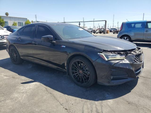 19UUB5F5XMA003310 - 2021 ACURA TLX TECH A შავი ფოტო 4