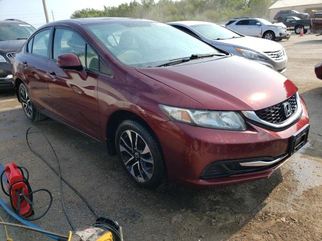 2HGFB2F83DH528664 - 2013 HONDA CIVIC EX MAROON photo 4