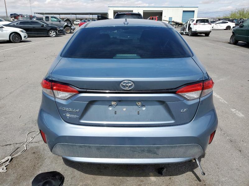 5YFEPMAE3MP221882 - 2021 TOYOTA COROLLA LE 蓝色 照片 6