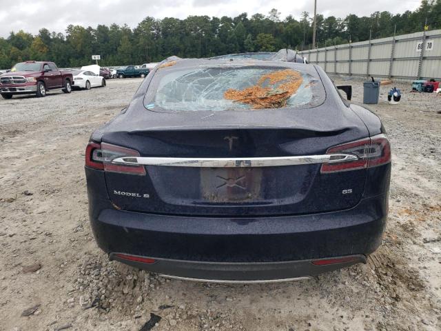5YJSA1H15EFP32268 - 2014 TESLA MODEL S Կապույտ լուսանկար 6