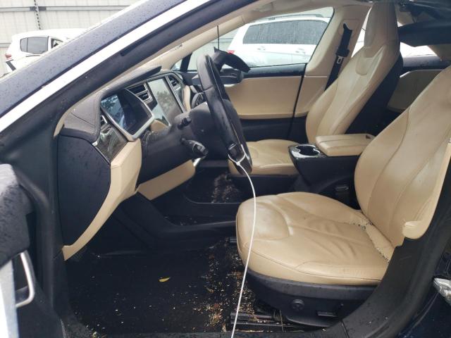 5YJSA1H15EFP32268 - 2014 TESLA MODEL S Կապույտ լուսանկար 7