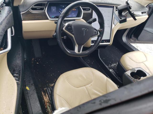 5YJSA1H15EFP32268 - 2014 TESLA MODEL S Կապույտ լուսանկար 8