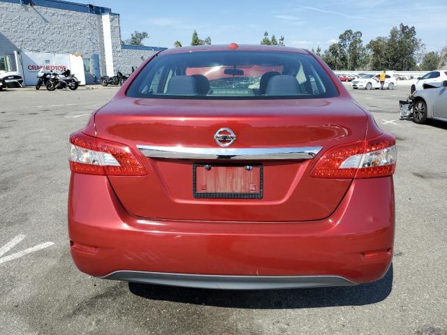 3N1AB7AP4FL671009 - 2015 NISSAN SENTRA S RED photo 6