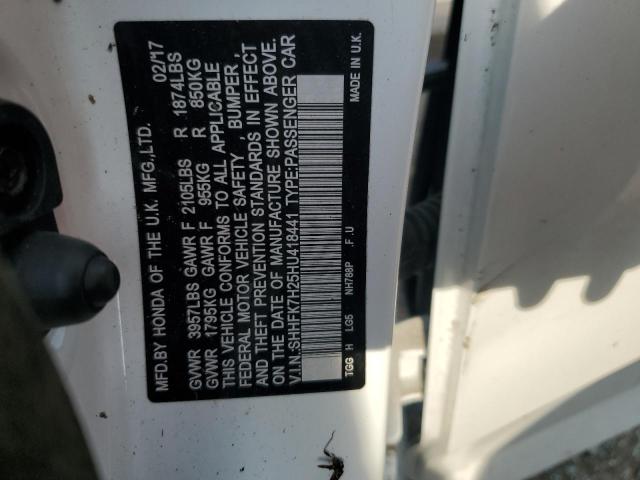 SHHFK7H25HU418441 - 2017 HONDA CIVIC LX Ağ foto 13