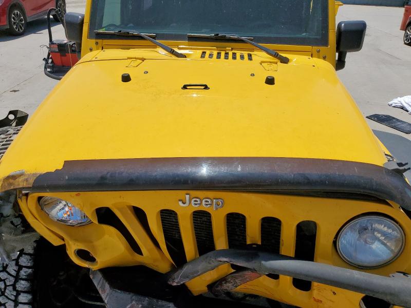 1C4AJWAG3FL705429 - 2015 JEEP WRANGLER SPORT YELLOW photo 11