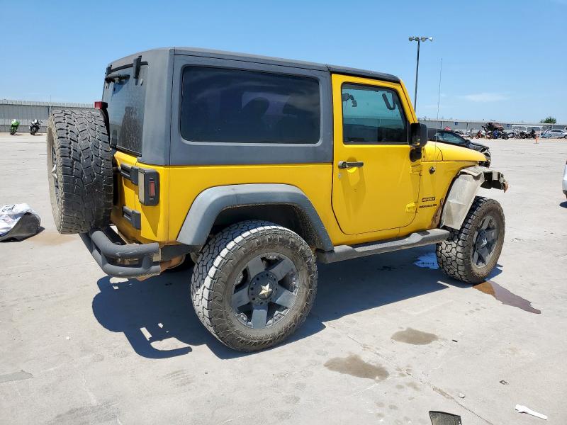 1C4AJWAG3FL705429 - 2015 JEEP WRANGLER SPORT YELLOW photo 3