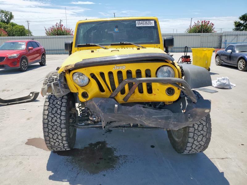 1C4AJWAG3FL705429 - 2015 JEEP WRANGLER SPORT YELLOW photo 5