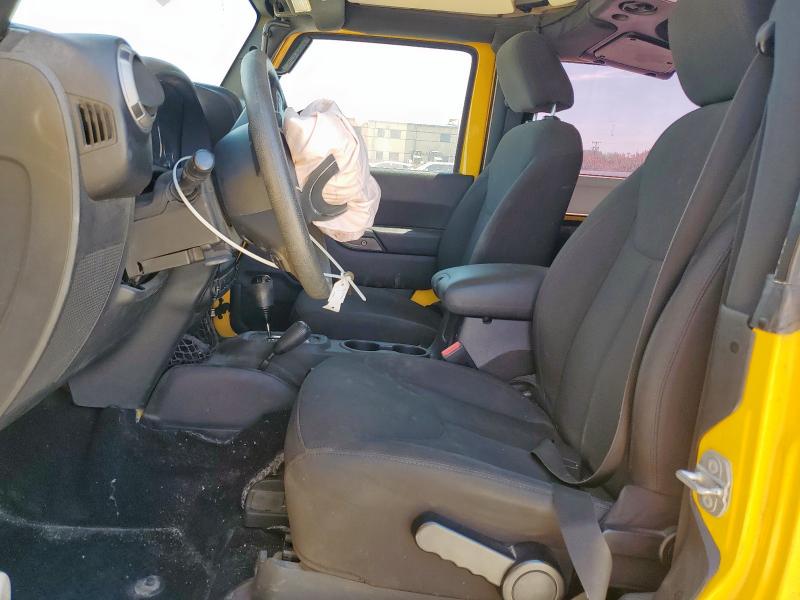 1C4AJWAG3FL705429 - 2015 JEEP WRANGLER SPORT YELLOW photo 7