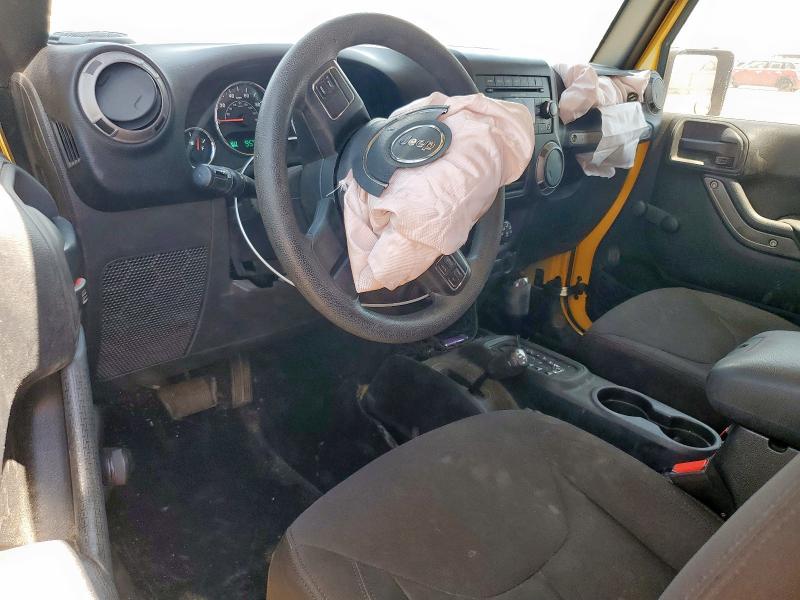 1C4AJWAG3FL705429 - 2015 JEEP WRANGLER SPORT YELLOW photo 8