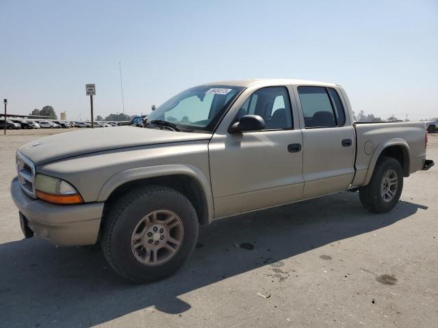 1D7HL48N83S136893 - 2003 DODGE DAKOTA QUAD SLT TAN photo 1