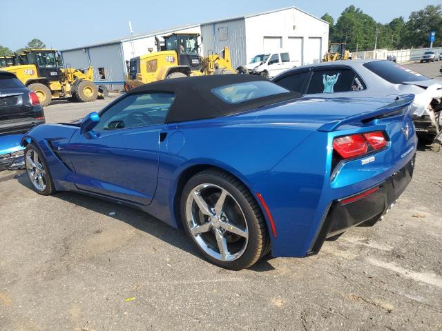 1G1YF3D7XE5109983 - 2014 CHEVROLET CORVETTE STINGRAY 3LT BLUE photo 2