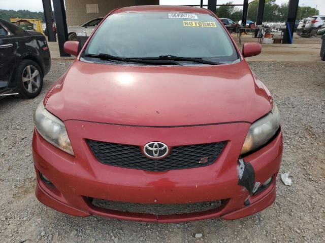 2T1BU4EE0AC463403 - 2010 TOYOTA CARROLLA BASE MAROON photo 5