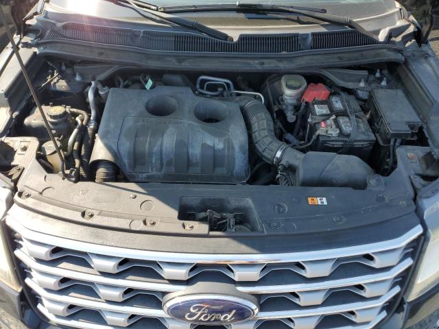 1FM5K8FH6HGC08152 - 2017 FORD EXPLORER LIMITED შავი ფოტო 12
