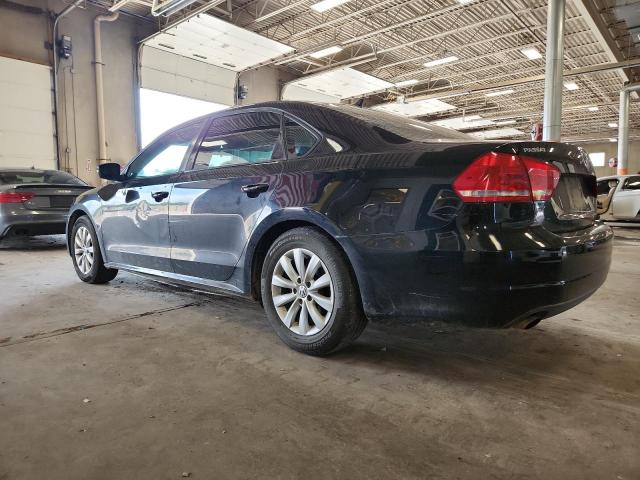 1VWAH7A33DC142052 - 2013 VOLKSWAGEN PASSAT S BLACK photo 2