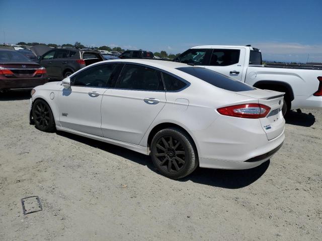 3FA6P0SU5GR206663 - 2016 FORD FUSION TITANIUM PHEV WHITE photo 2