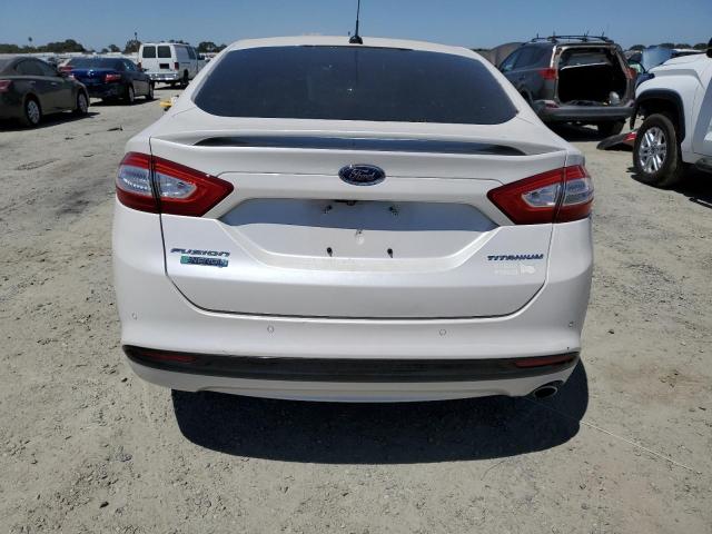 3FA6P0SU5GR206663 - 2016 FORD FUSION TITANIUM PHEV WHITE photo 6