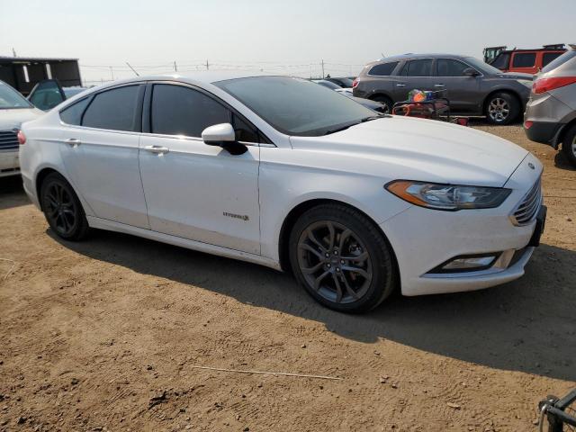3FA6P0LU2JR211874 - 2018 FORD FUSION SE HYBRID Biały zdjęcie 4