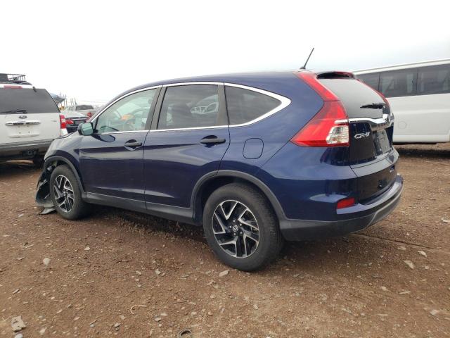 2HKRM3H46GH548165 - 2016 HONDA CR-V SE BLUE photo 2