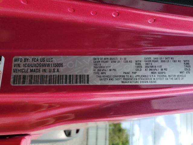 1C4HJXDG9NW115006 - 2022 JEEP WRANGLER U SPORT Çəhrayı foto 13