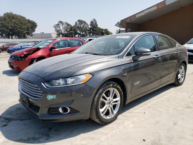 3FA6P0SU0FR247667 - 2015 FORD FUSION TITANIUM PHEV GRAY photo 1