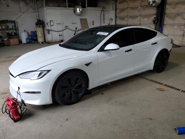 5YJSA1E64NF496826 - 2022 TESLA MODEL S WHITE photo 1