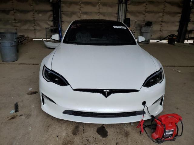 5YJSA1E64NF496826 - 2022 TESLA MODEL S WHITE photo 5