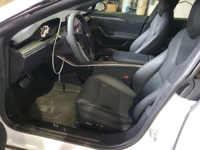 5YJSA1E64NF496826 - 2022 TESLA MODEL S WHITE photo 7
