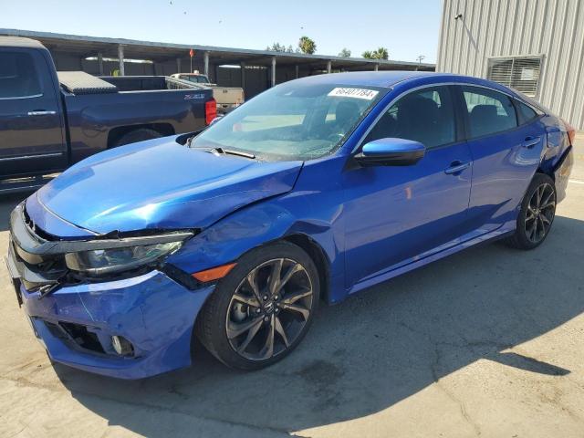 2HGFC2F80KH533279 - 2019 HONDA CIVIC SPORT BLUE photo 1