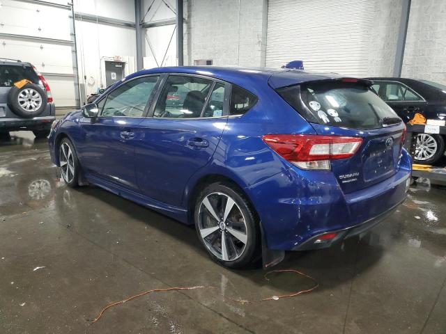 4S3GTAK67H3727806 - 2017 SUBARU IMPREZA SPORT BLUE photo 2