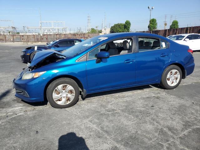 2HGFB2F54FH542968 - 2015 HONDA CIVIC LX BLUE photo 1