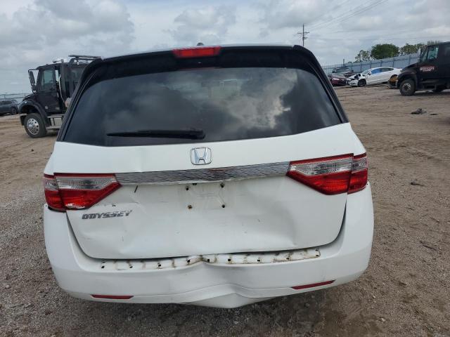 5FNRL5H6XBB008244 - 2011 HONDA ODYSSEY EXL WHITE photo 6