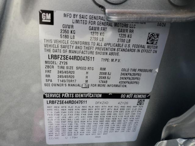 LRBFZSE44RD047611 - 2024 BUICK ENVISION AVENIR GRAY photo 14