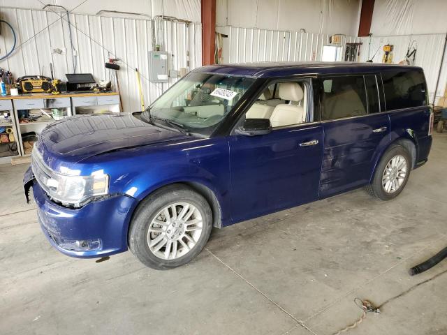 2FMHK6C81FBA14154 - 2015 FORD FLEX SEL BLUE photo 1