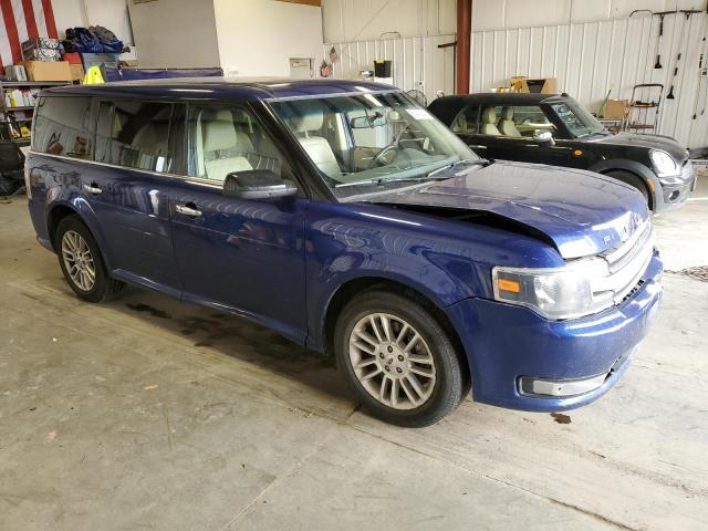 2FMHK6C81FBA14154 - 2015 FORD FLEX SEL BLUE photo 4