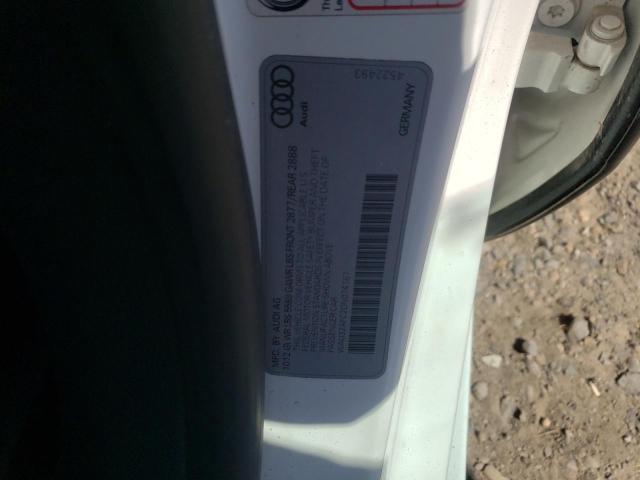 WAU32AFC2DN074167 - 2013 AUDI S7 PRESTIGE WHITE photo 12