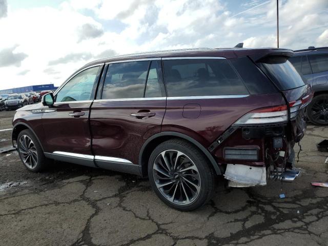 5LM5J7XC4NGL02734 - 2022 LINCOLN AVIATOR RESERVE BURGUNDY photo 2