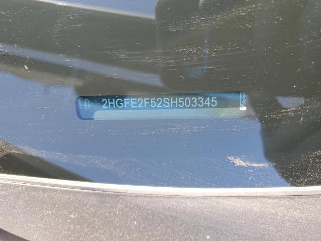 2HGFE2F52SH503345 - 2025 HONDA CIVIC SPORT 银色 照片 12