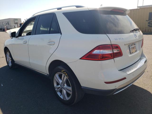 4JGDA5HB3DA243184 - 2013 MERCEDES-BENZ ML 350 4MATIC WHITE photo 2