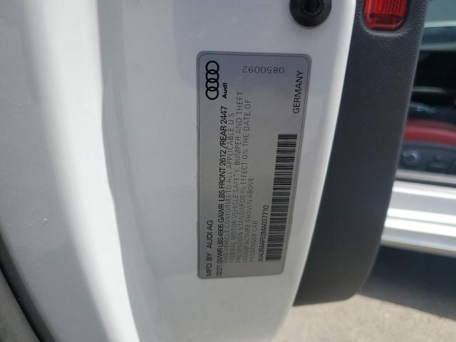 WAUR4AF53MA037710 - 2021 AUDI S5 PRESTIGE Blanc photo 12