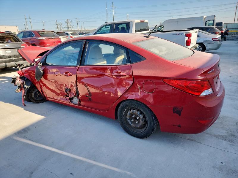 KMHCT4AE2CU182931 - 2012 HYUNDAI ACCENT GLS 红色 照片 2