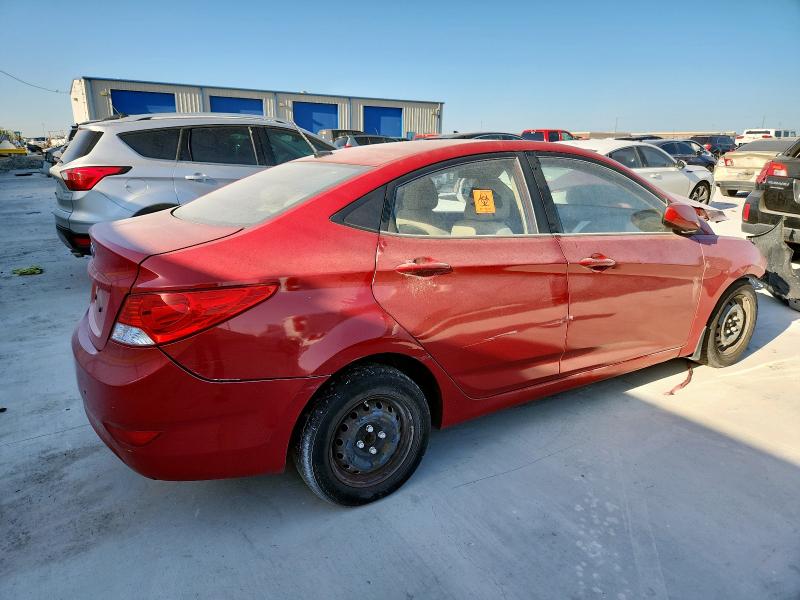 KMHCT4AE2CU182931 - 2012 HYUNDAI ACCENT GLS 红色 照片 3