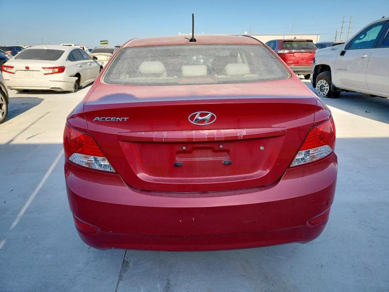 KMHCT4AE2CU182931 - 2012 HYUNDAI ACCENT GLS 红色 照片 6