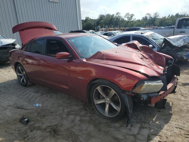 2C3CDXHG8EH227018 - 2014 DODGE CHARGER SXT RED photo 4